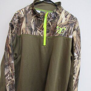True Timber DRT Camo Long Sleeve 1/4 Zip Pullover XL